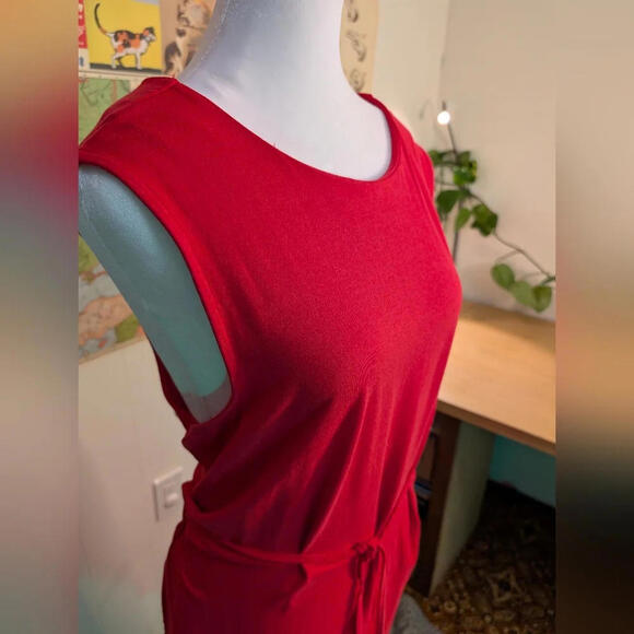 😎 Denver Hayes Coral Sleeveless Stretch Maxi Dress , Size XXL - Picture 1 of 6